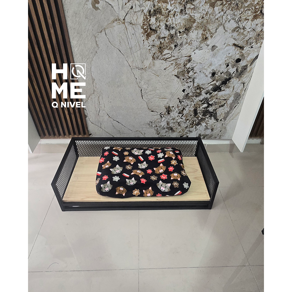 Cama metálica para mascotas