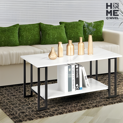 Mesa centro  rectangular 2 niveles